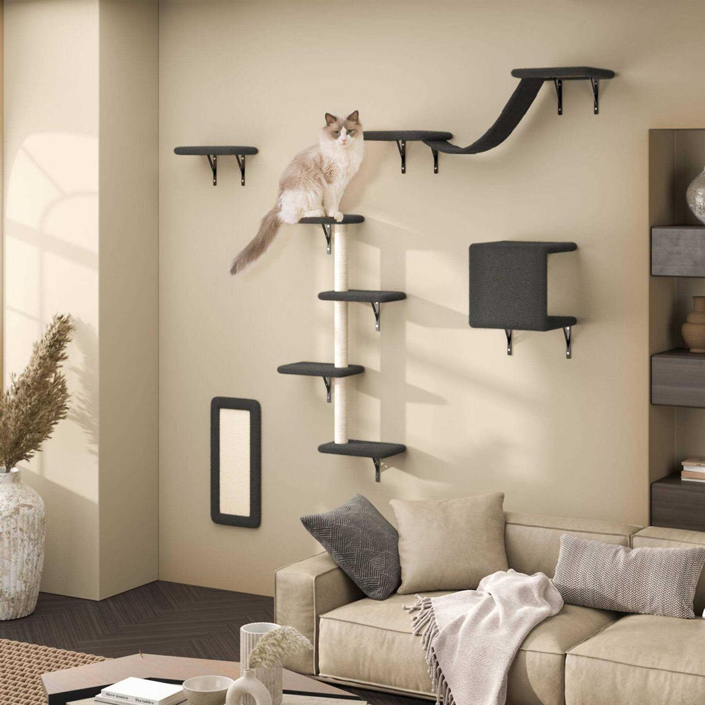 Wall Mounted Shelves Set Cat Tree D24078