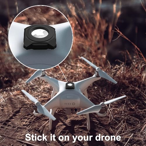 Black Waterproof Stick-On Mount Air Tag Case V870
