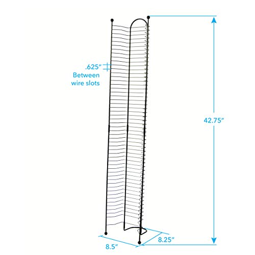 Black Steel Blu-Ray Rack J318