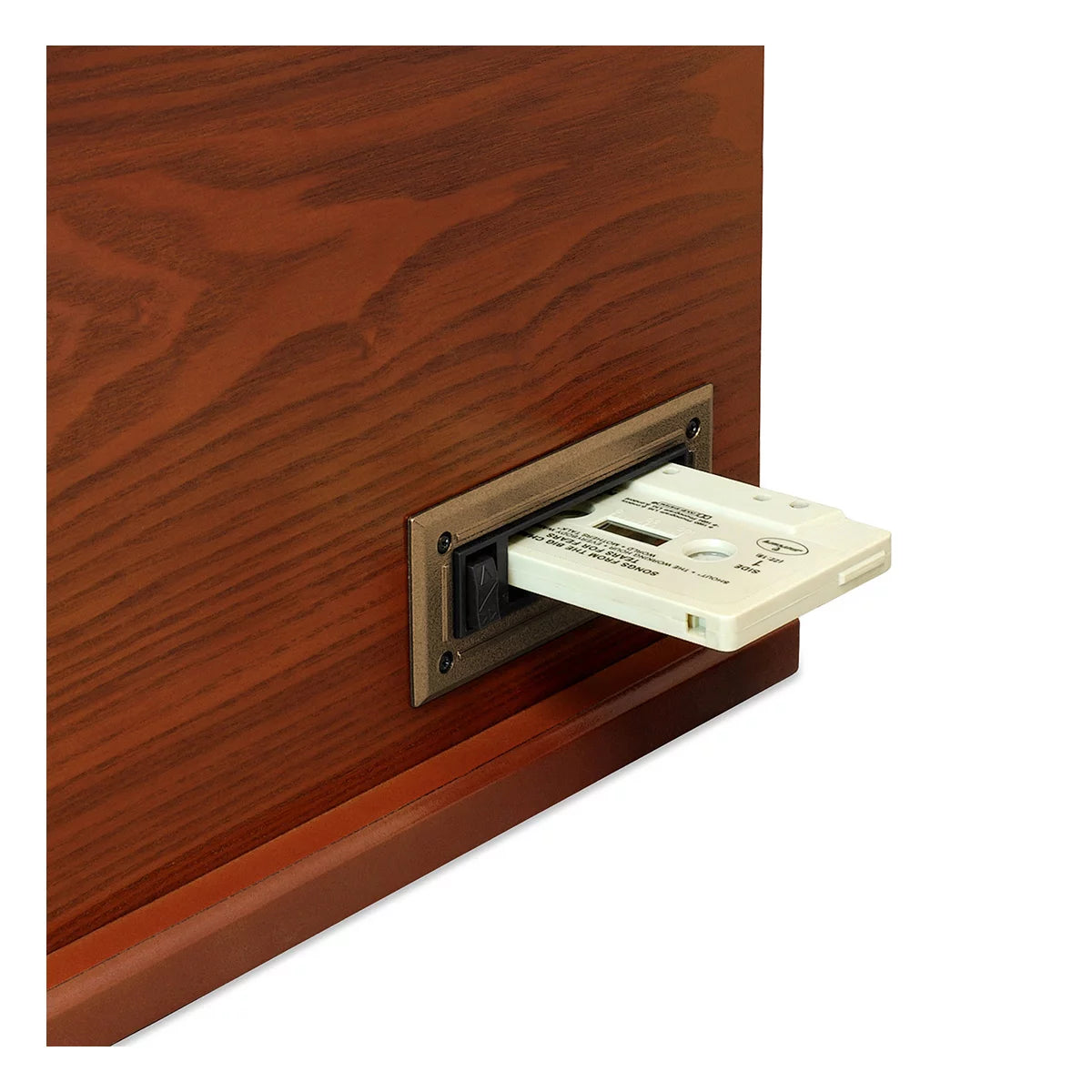 Mahogany Bluetooth Turntable with Built-in Stereo Speakers S860