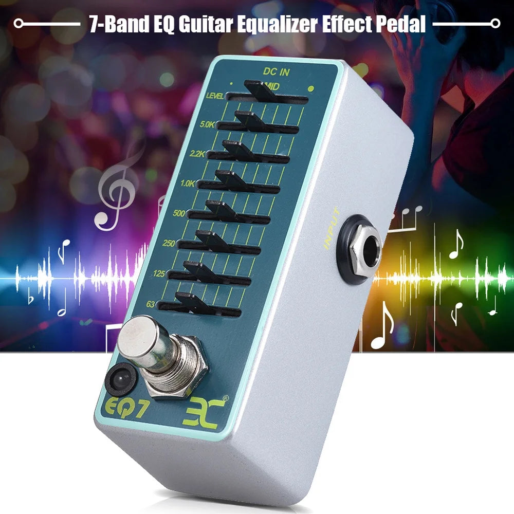 7-Band EQ Guitar Equalizer Effect Pedal T3551