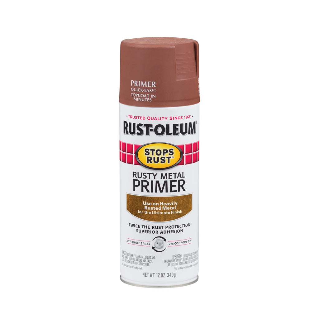 12 oz Flat Rust Metal Primer Spray Paint 6 Pack P21034