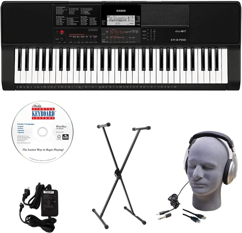 Keyboard Pack with Adjustable Padded Keyboard Bench R612141