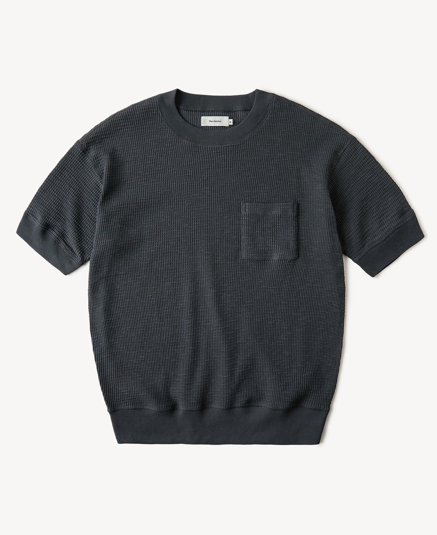 Honeycomb Waffle Knit T-Shirt